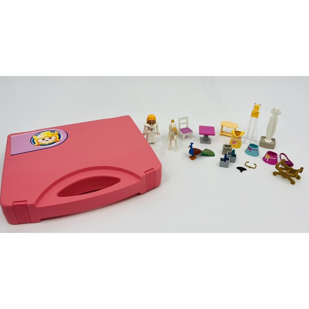 Playmobil Set 5892 Pink Princess Take Along Carrying Case Incomplete